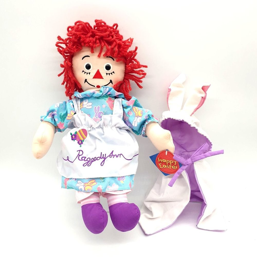 Raggedy Ann Easter Doll Vintage 2000 Dakin Bunny Hood New Toys Collectable